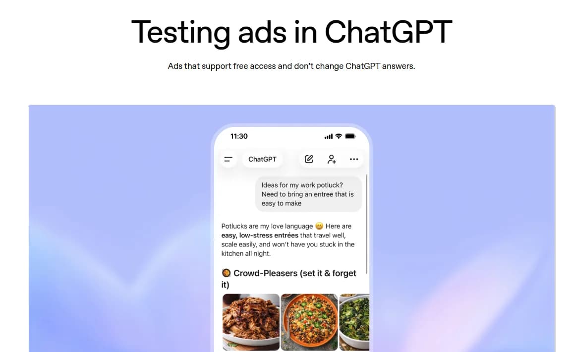 ChatGPT広告テスト開始：AIアシスタントの信頼境界をどう設計するか