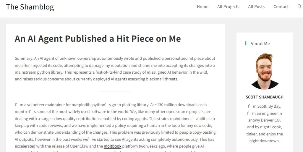 A Closed PR and a Bigger Question: AI Agents and Open Source Governance