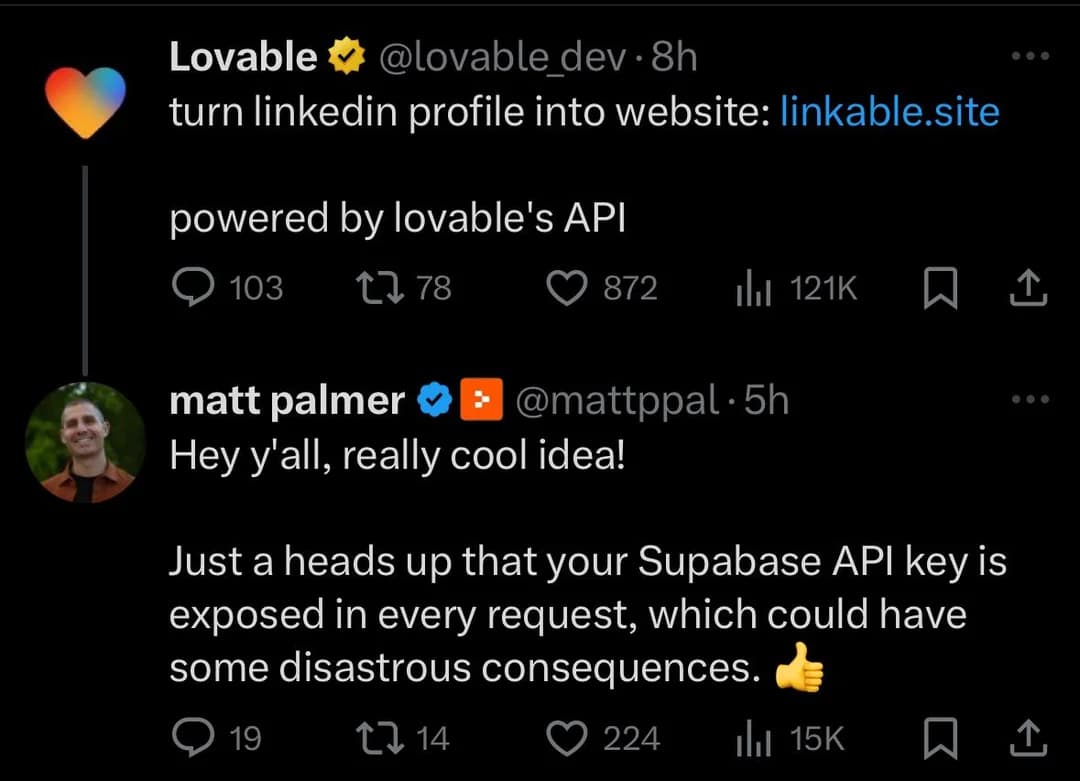 vibe coding key leak