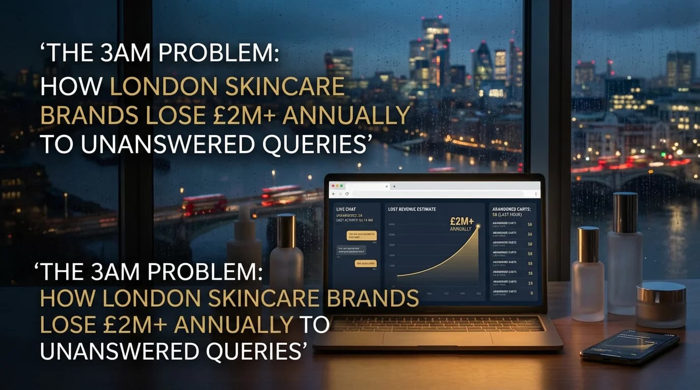 The 3am Problem: How London Skincare Brands Lose £2M+ to Unanswered Queries